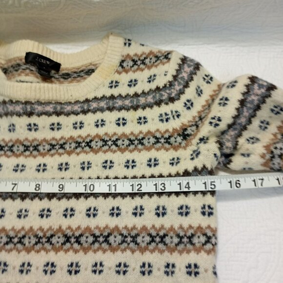 J. Crew Sweater 100% Lambs Wool Womens Size Small Fair Isle - Picture 10 of 10